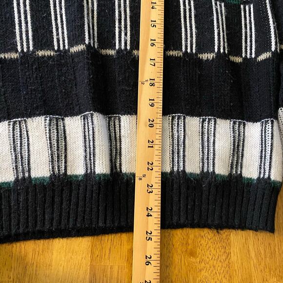 Vintage Poplar Knits Women's Abstract Striped Knit Sweater Medium Made in USA - Picture 12 of 12